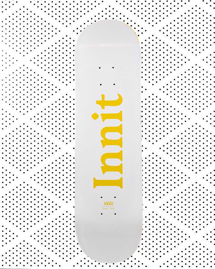 White Unisex Vans Innit Skateboards Canada | VN6472589