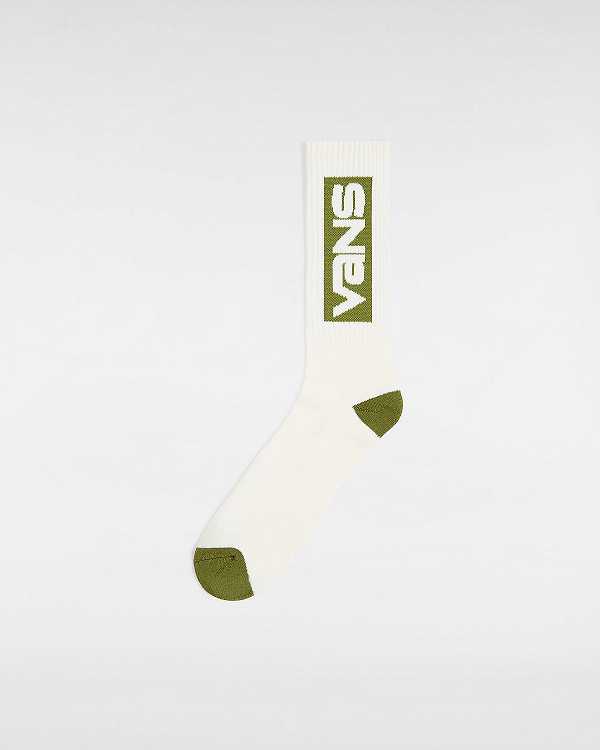 White Unisex Vans Pursuit Crew (1 Pair) Socks Canada | VN2481569