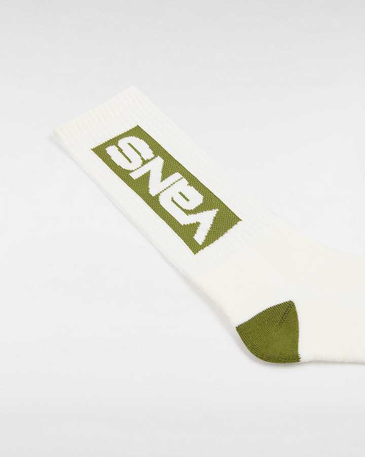 White Unisex Vans Pursuit Crew (1 Pair) Socks Canada | VN2481569