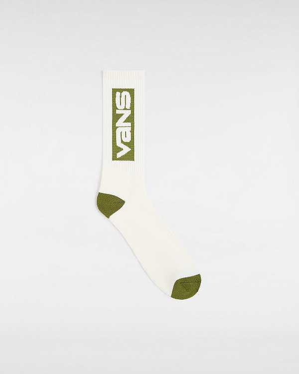 White Unisex Vans Pursuit Crew (1 Pair) Socks Canada | VN2481569