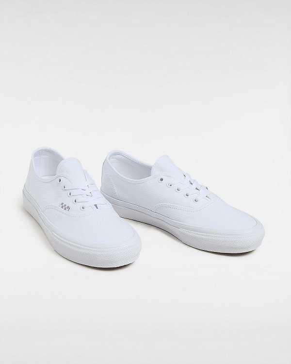 White Women Vans Authentic Skate Shoes Canada | VN7815649