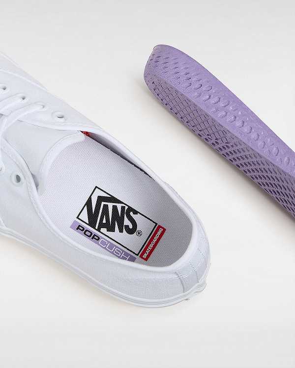 White Women Vans Authentic Skate Shoes Canada | VN7815649