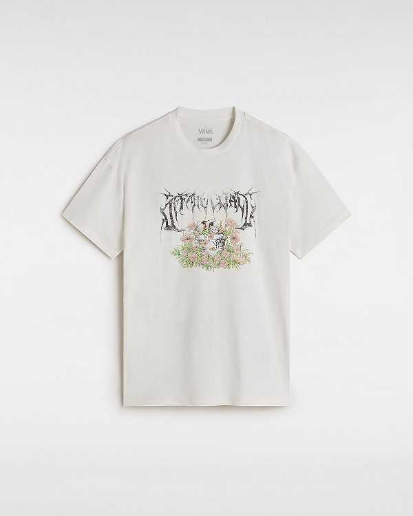 White Women Vans Birdbath T Shirts Canada | VN2695173