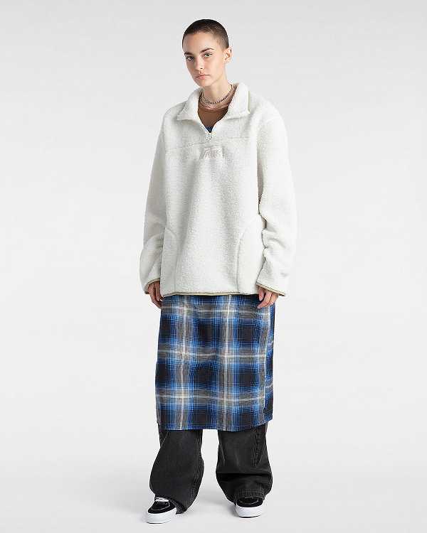 White Women Vans Boxed Sherpa Fleece Canada | VN8643075