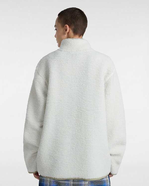 White Women Vans Boxed Sherpa Fleece Canada | VN8643075