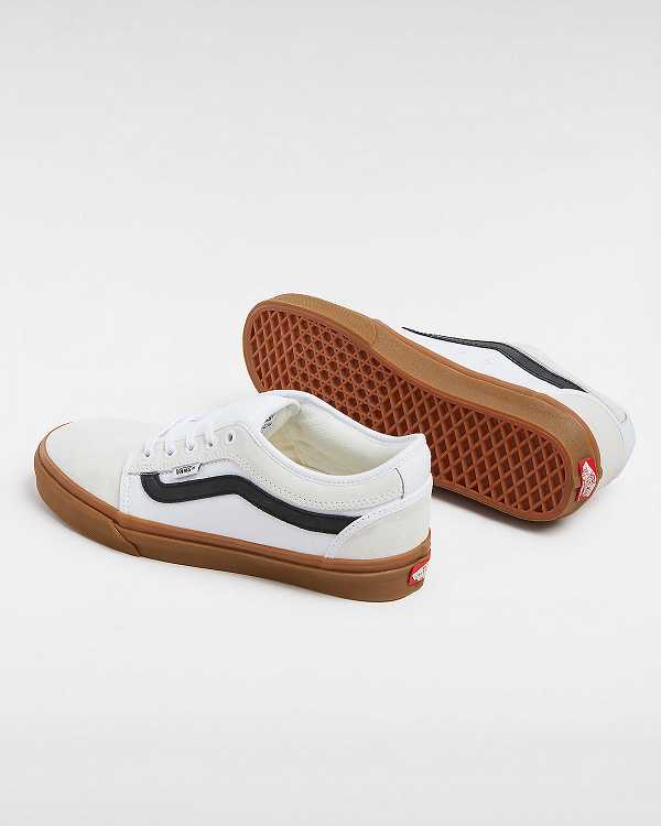 White Women Vans Chukka Low Sidestripe Skate Shoes Canada | VN6723815