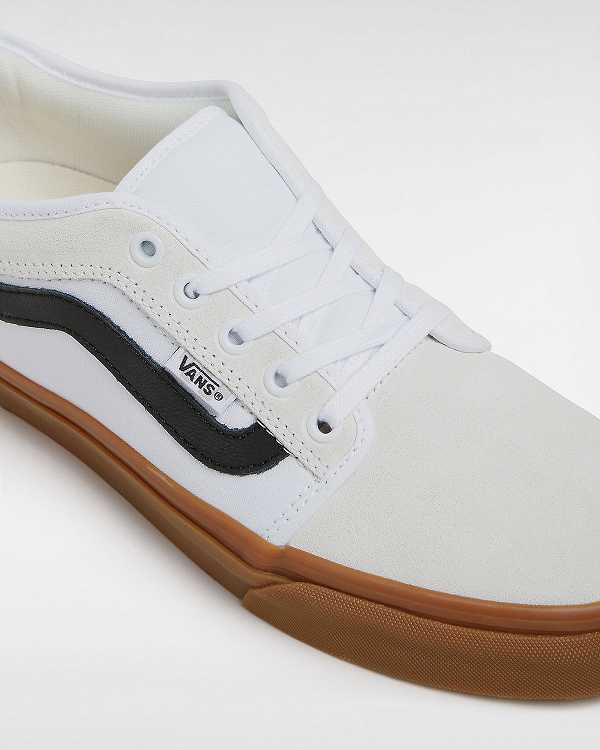 White Women Vans Chukka Low Sidestripe Skate Shoes Canada | VN6723815