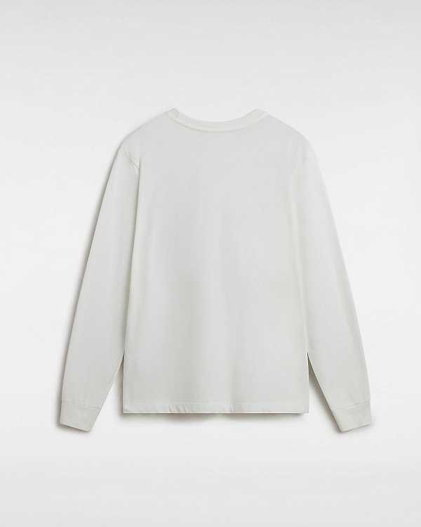 White Women Vans Damask Long Sleeve T Shirts Canada | VN7524168