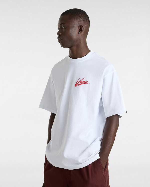 White Women Vans Dettori Loose Fit T Shirts Canada | VN7543628