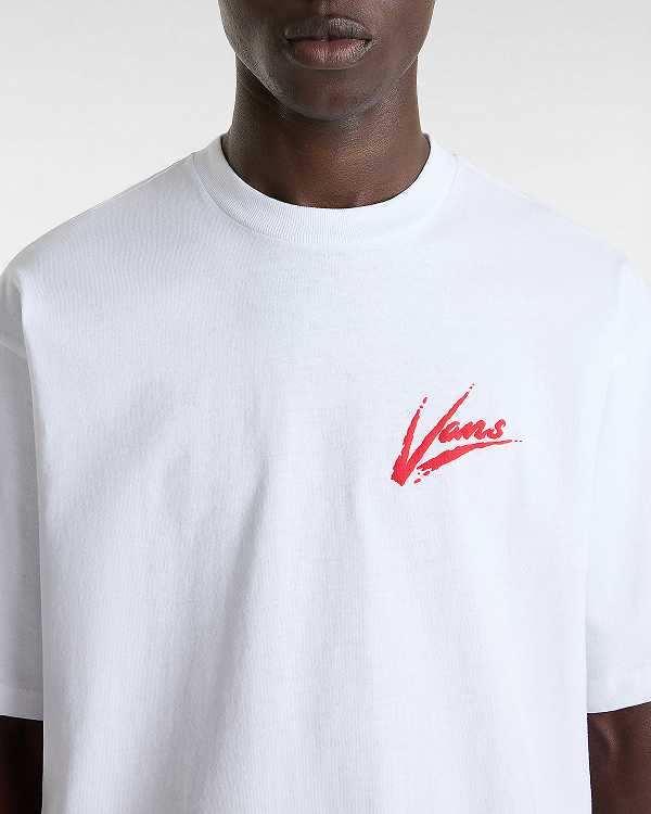 White Women Vans Dettori Loose Fit T Shirts Canada | VN7543628