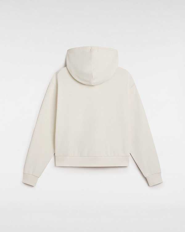 White Women Vans Essential Relaxed Fit Hoodie Canada | VN3647025