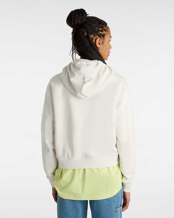 White Women Vans Essential Relaxed Fit Hoodie Canada | VN3647025