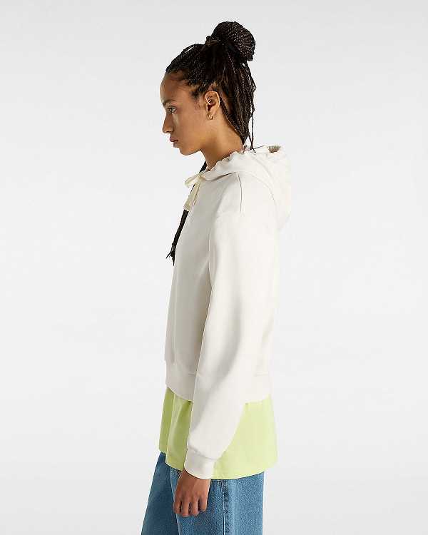 White Women Vans Essential Relaxed Fit Hoodie Canada | VN3647025