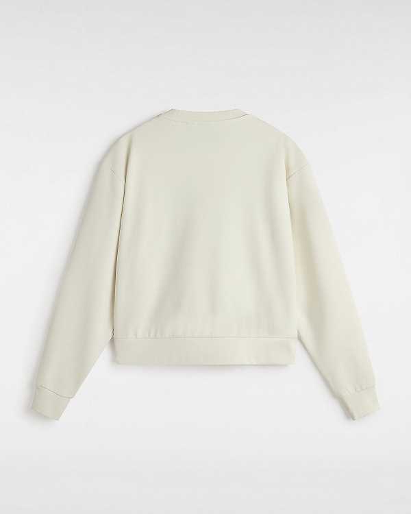 White Women Vans Essential Relaxed Fit Sweatshirt Canada | VN8013264