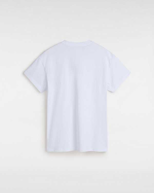 White Women Vans Flying V Oversized T Shirts Canada | VN3076519
