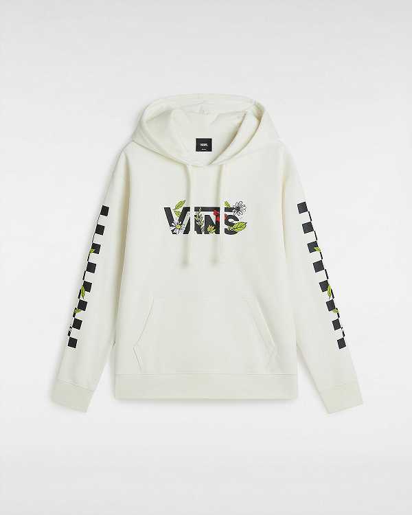 White Women Vans Foliage Boyfriend Fit Hoodie Canada | VN6195837