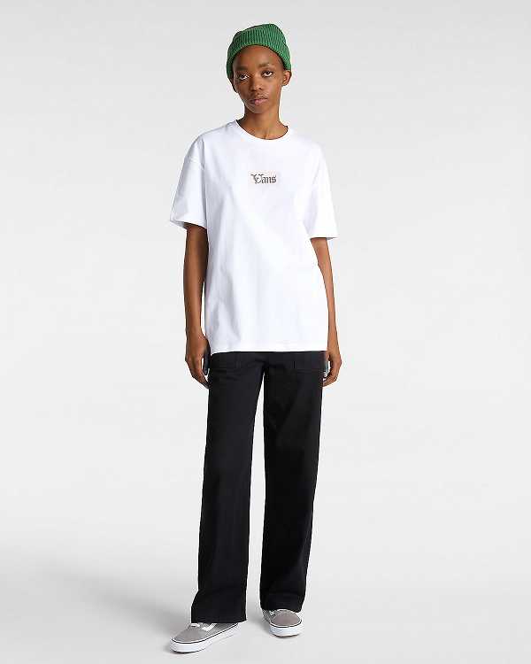White Women Vans Garden T Shirts Canada | VN6289015