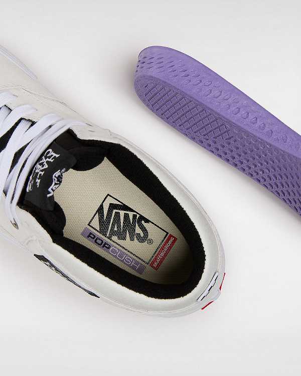 White Women Vans Half Cab Skate Shoes Canada | VN2438071