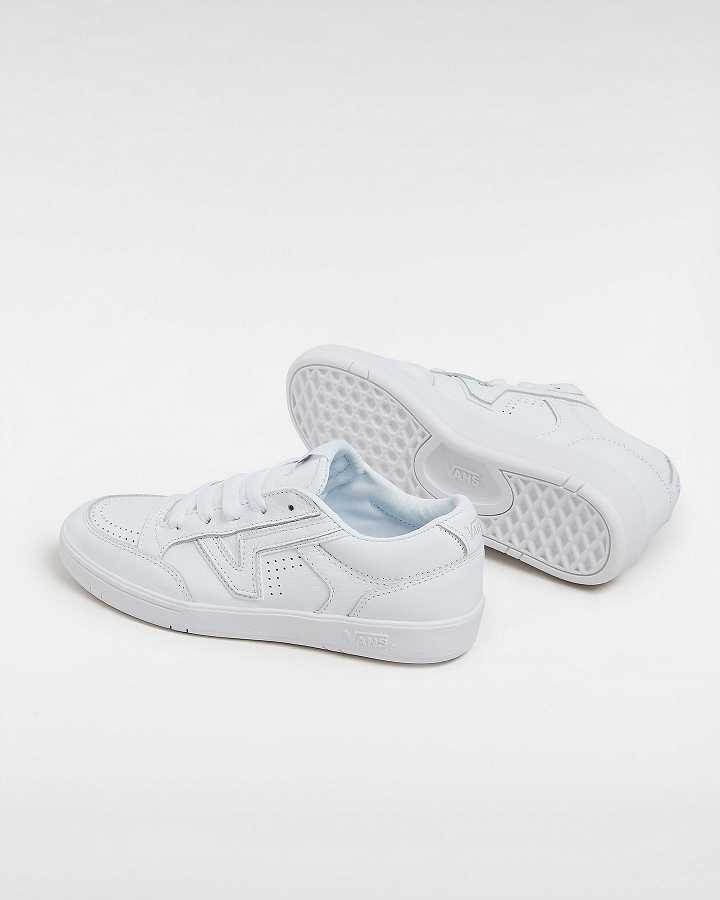 White Women Vans Leather Lowland Comfycush Sneakers Canada | VN6092385