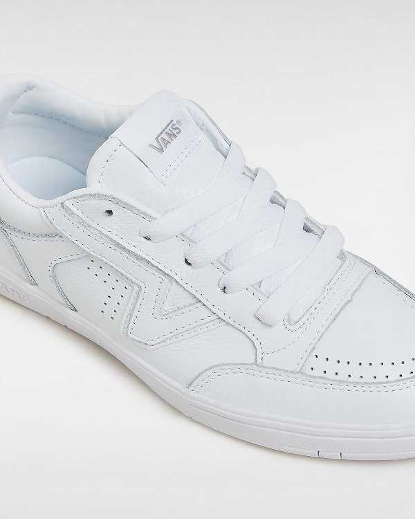 White Women Vans Leather Lowland Comfycush Sneakers Canada | VN6092385