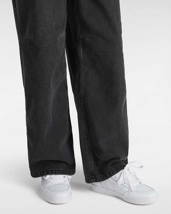 White Women Vans Leather Lowland Comfycush Sneakers Canada | VN6092385