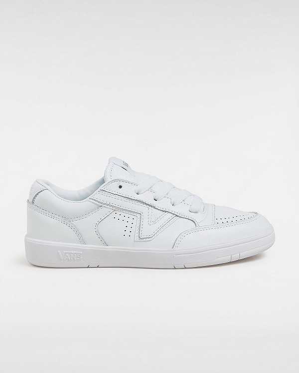 White Women Vans Leather Lowland Comfycush Sneakers Canada | VN6092385