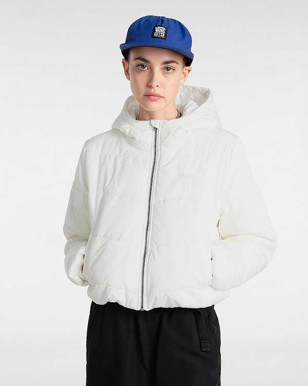 White Women Vans MTE Foundry Crop Jacket Canada | VN9265814