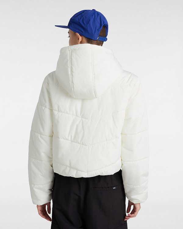 White Women Vans MTE Foundry Crop Jacket Canada | VN9265814