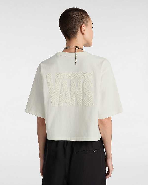 White Women Vans MTE Trail Boxy T Shirts Canada | VN7509816