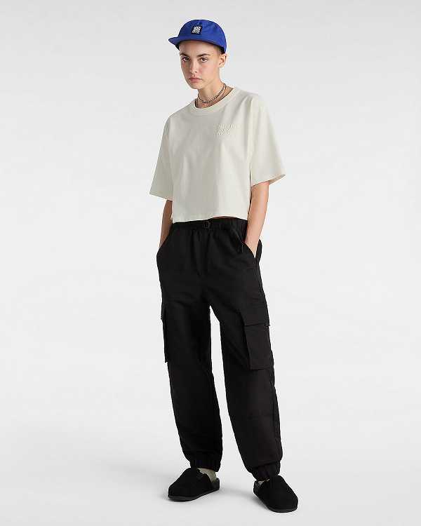 White Women Vans MTE Trail Boxy T Shirts Canada | VN7509816