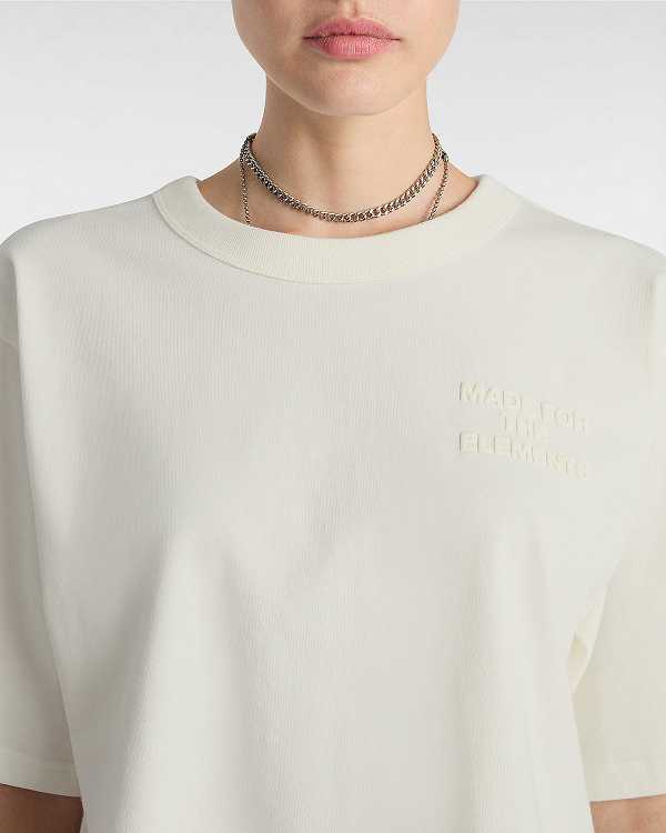 White Women Vans MTE Trail Boxy T Shirts Canada | VN7509816