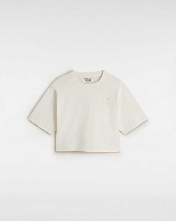 White Women Vans MTE Trail Boxy T Shirts Canada | VN7509816
