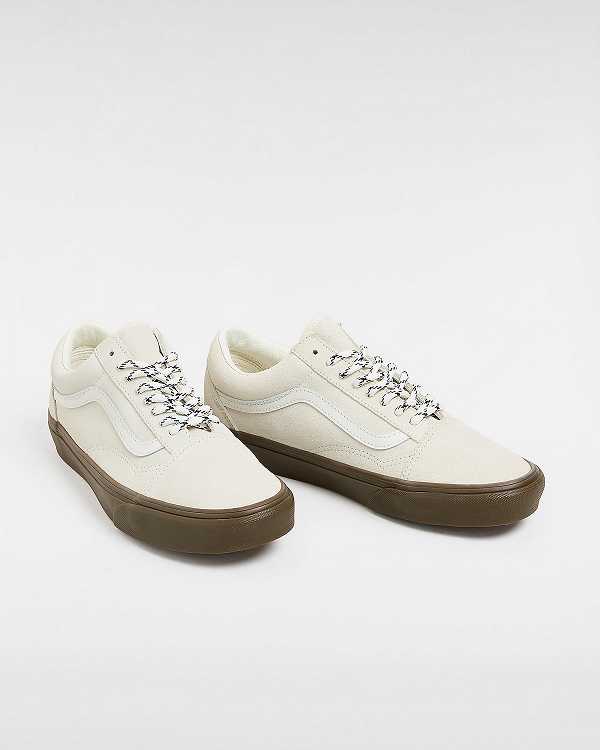 White Women Vans Old Skool Hairy Suede Sneakers Canada | VN7849652