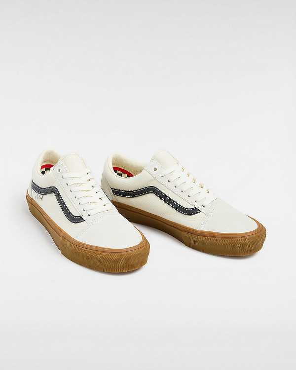 White Women Vans Old Skool Skate Shoes Canada | VN6280914