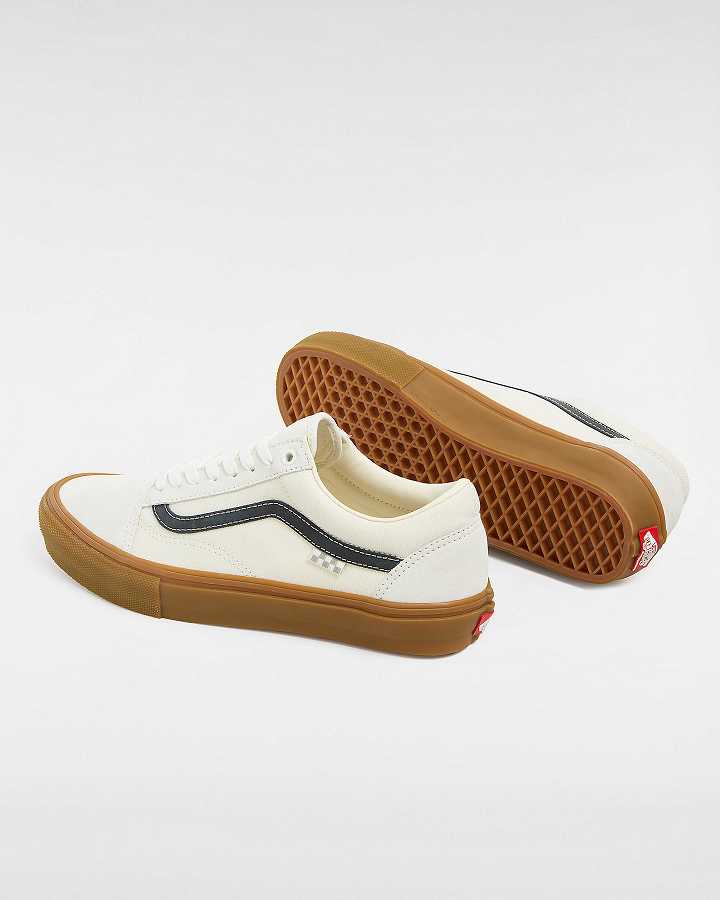 White Women Vans Old Skool Skate Shoes Canada | VN6280914