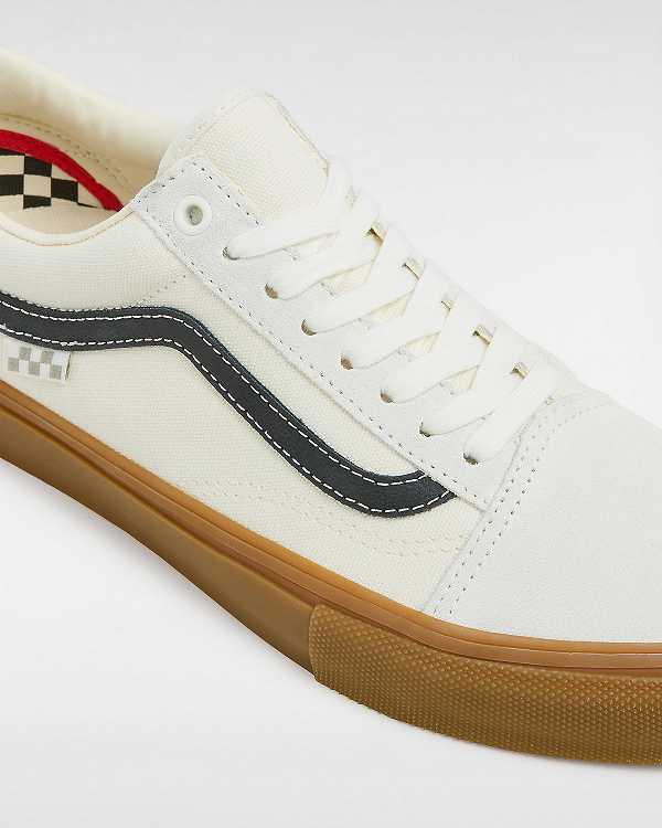 White Women Vans Old Skool Skate Shoes Canada | VN6280914