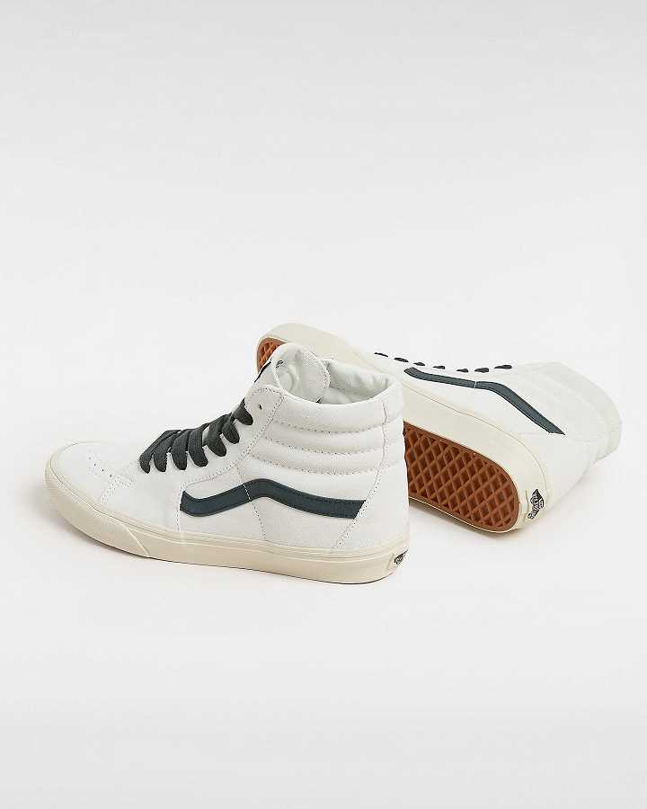 White Women Vans Sk8-Hi Oversized Laces Skate Shoes Canada | VN3428091