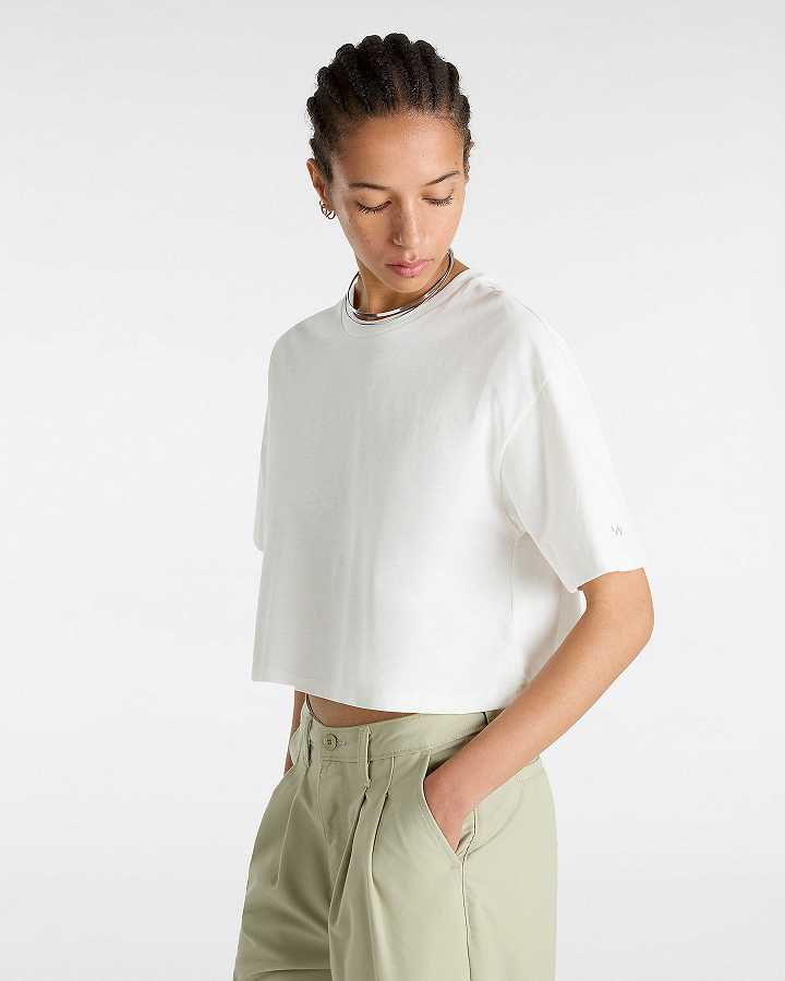 White Women Vans Skate Blurb T Shirts Canada | VN2538179