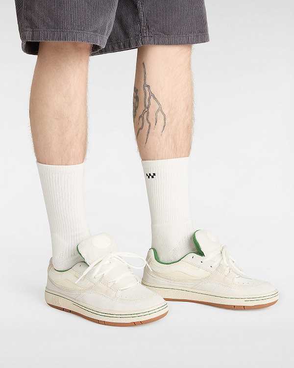 White Women Vans Speed Skate Shoes Canada | VN1438790