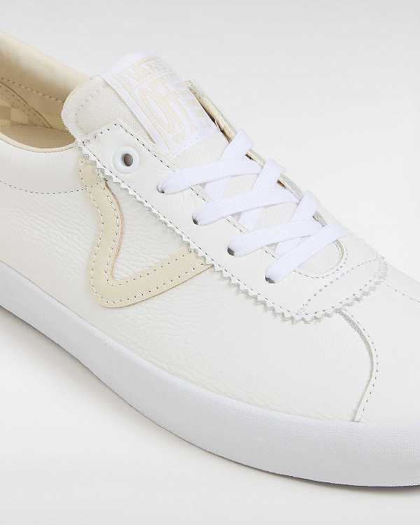 White / Beige Women Vans Sport Skate Shoes Canada | VN7389260