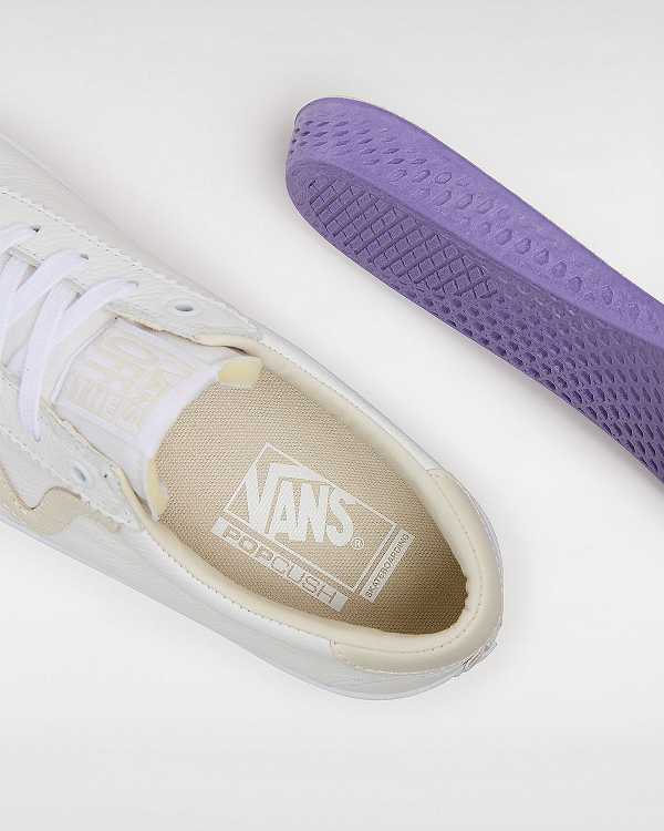 White / Beige Women Vans Sport Skate Shoes Canada | VN7389260