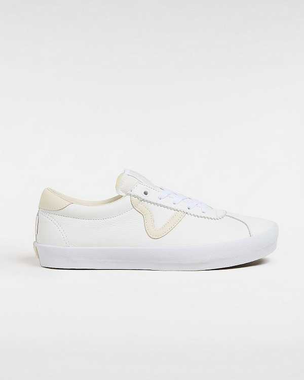 White / Beige Women Vans Sport Skate Shoes Canada | VN7389260