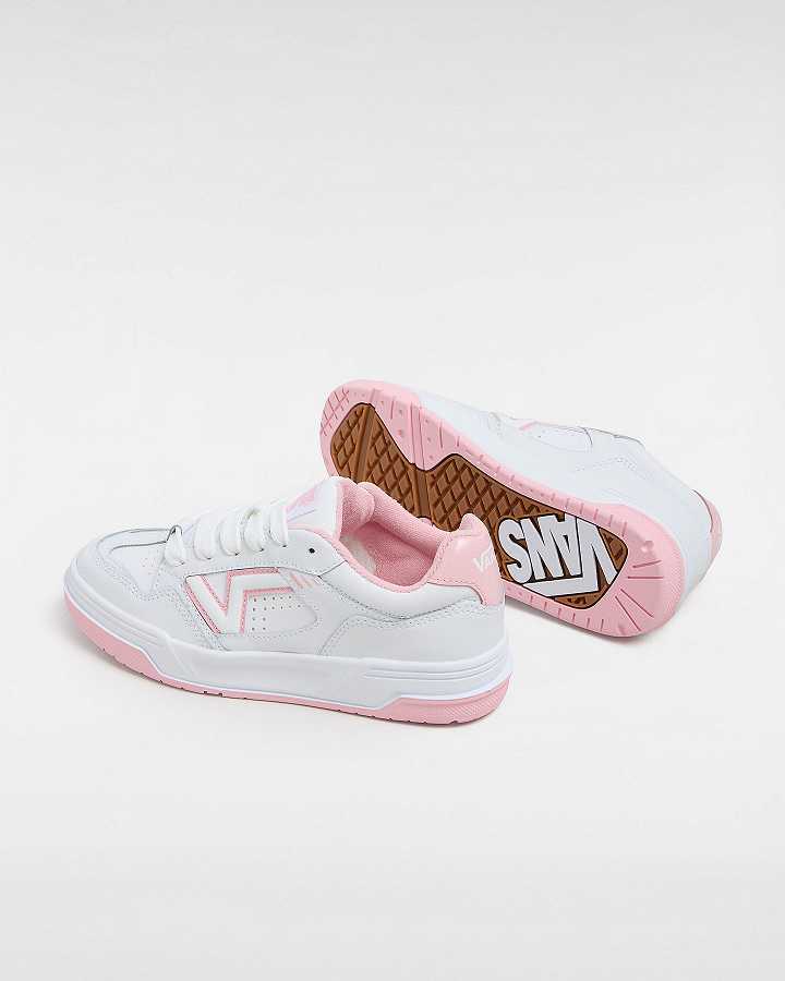 White / Pink Men Vans Upland Sneakers Canada | VN5639410