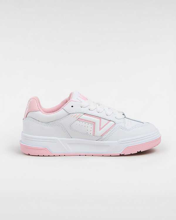 White / Pink Men Vans Upland Sneakers Canada | VN5639410