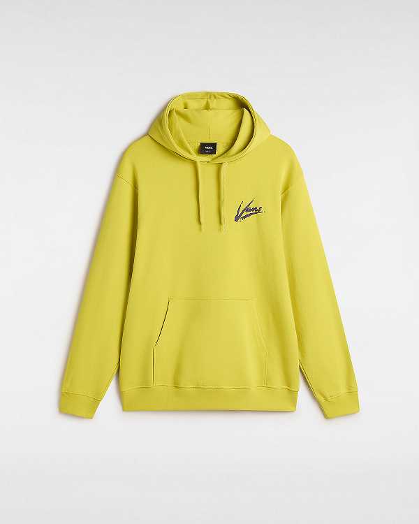Yellow Men Vans Dettori Loose Hoodie Canada | VN2198670