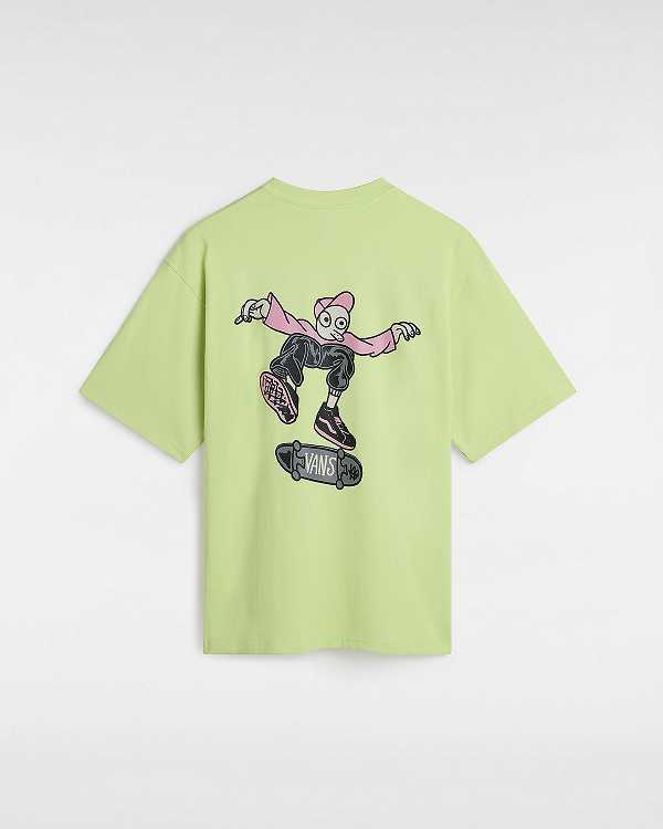 Yellow Men Vans Flipside Loose T Shirts Canada | VN9341758