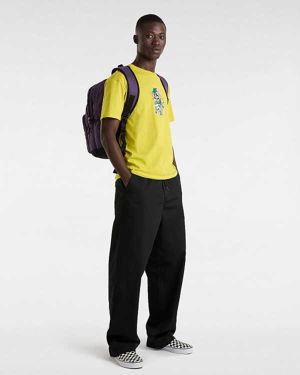 Yellow Men Vans Prankster T Shirts Canada | VN6890412