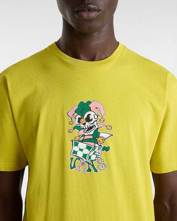 Yellow Men Vans Prankster T Shirts Canada | VN6890412
