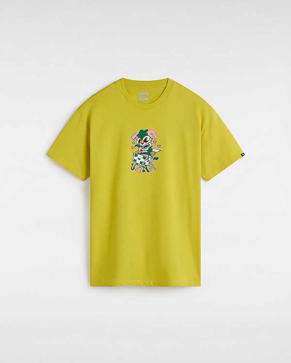 Yellow Men Vans Prankster T Shirts Canada | VN6890412