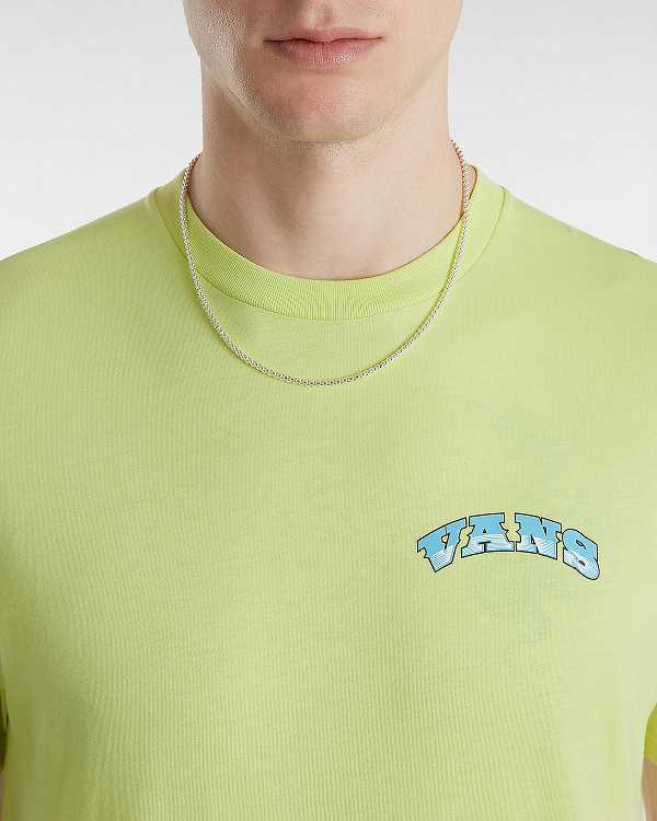 Yellow Men Vans True Waves T Shirts Canada | VN5496087